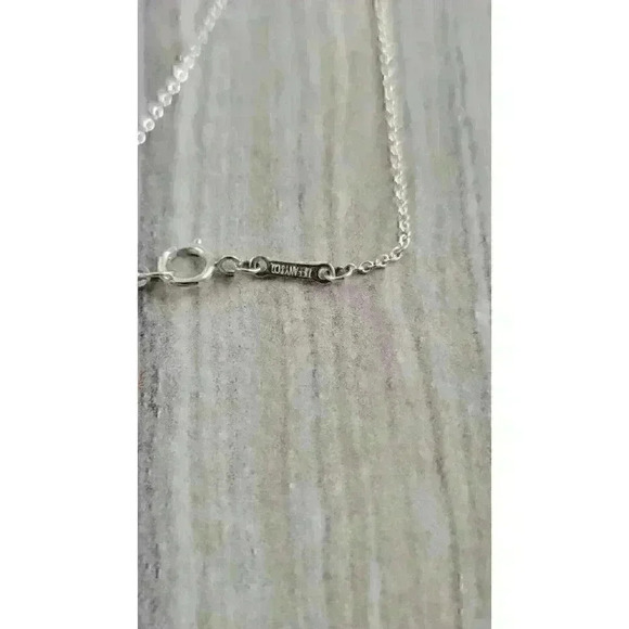 Tiffany & Co Sterling Silver Elsa Peretti Round Pendant Necklace 24mm - Picture 10 of 11